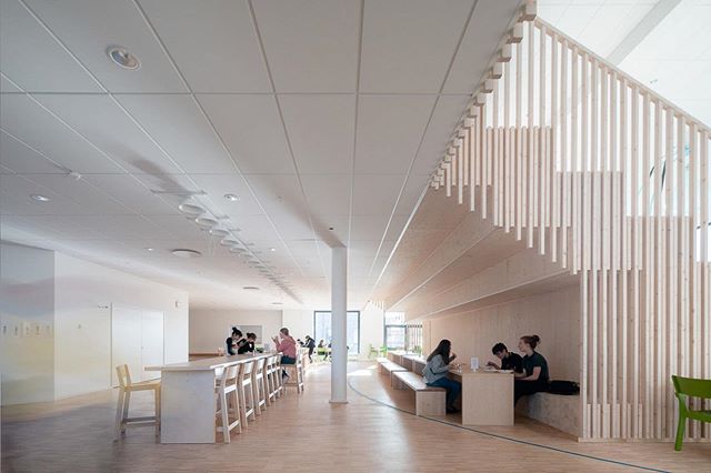 Tiundaskolan, Uppsala, Sweden. Beautiful design and craftsmanship are evident in this Swedish school I shit recently. I live the combination of laminated timber and white painted interior. What do you think?
.
.
.
.
.
.
.
.

#architecture #architectu